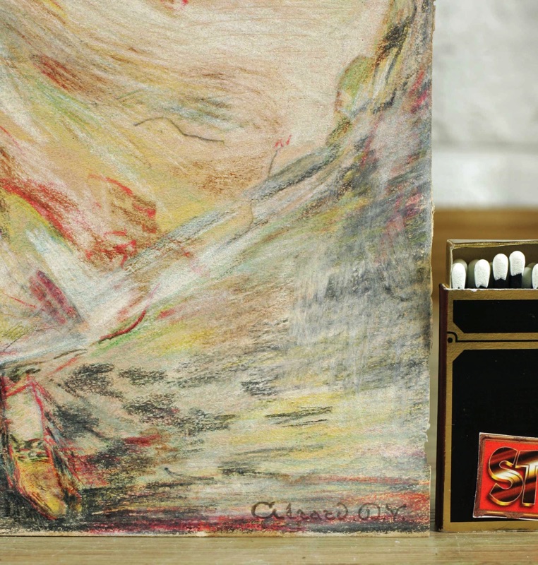 Girard Zeichnung Jugendstil Caresses Elise