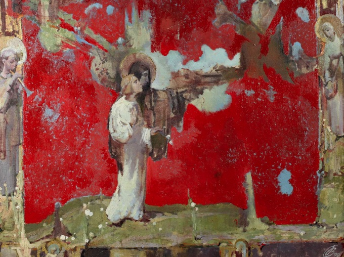 Grusho Novitsky Gemälde 1990 Jesus