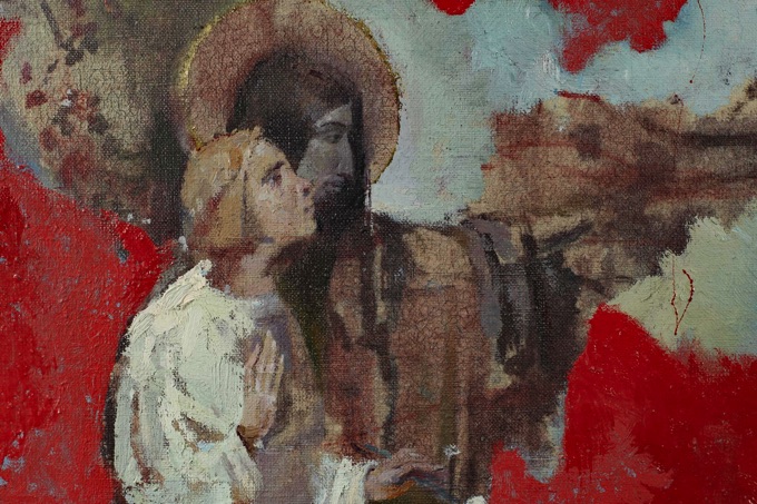 Grusho Novitsky Gemälde 1990 Jesus