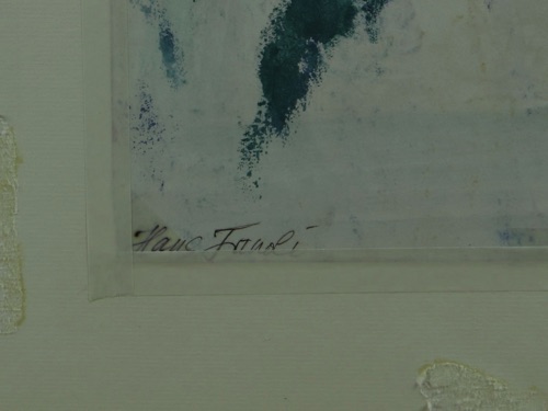 Hans Janoli Aquarell älter Akt Mann Frau