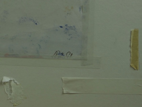 Hans Janoli Aquarell älter Akt Mann Frau