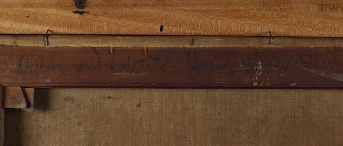 Hans Völcker Ölgemälde antik Stillleben Kaktus Statue expressiv