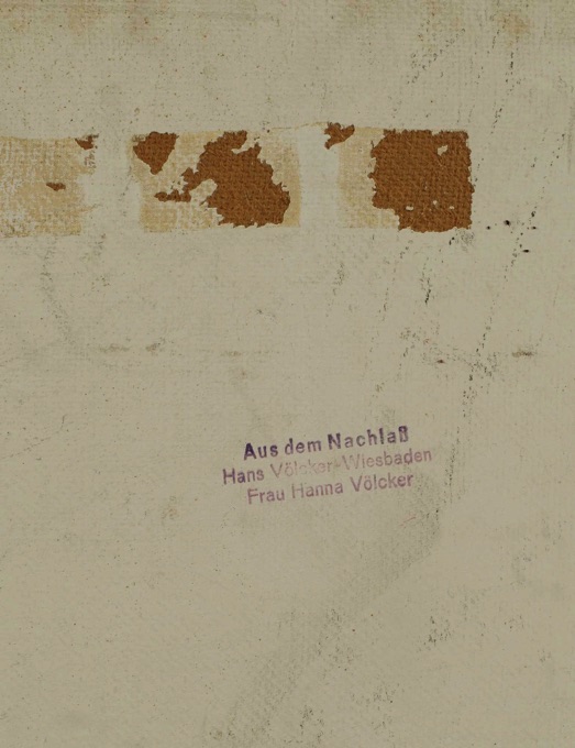 Hans Völcker Ölgemälde antik Stillleben expressiv