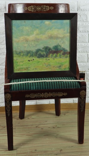 Hans Würzbach Ölgemälde antik Wiese Weide Impressionist