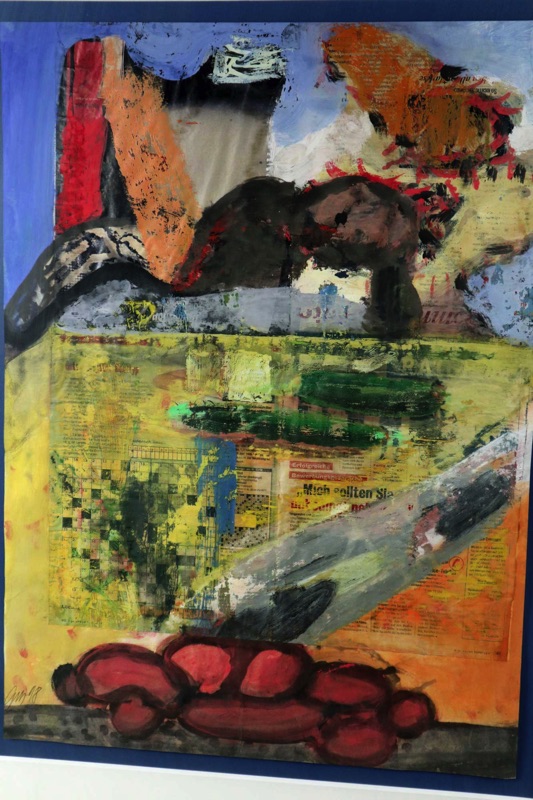Harald Reiner Gratz Collage Mischtechnik 1998 abstrakt