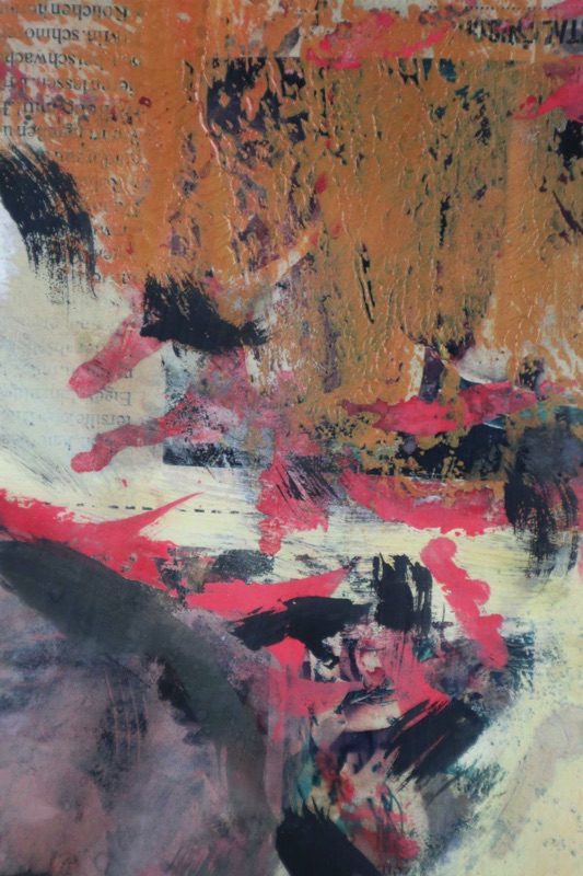 Harald Reiner Gratz Collage Mischtechnik 1998 abstrakt