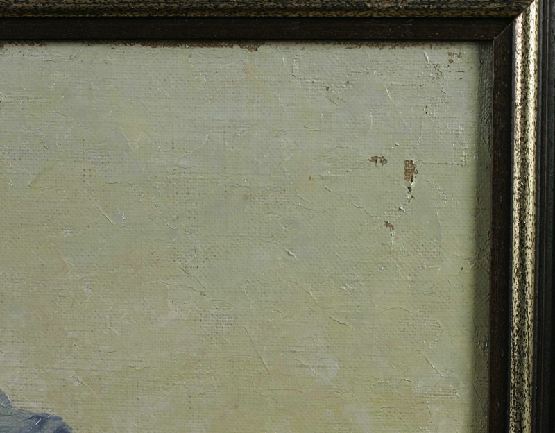 Heinrich Baakes antikes Ölgemälde Alpen Schnee