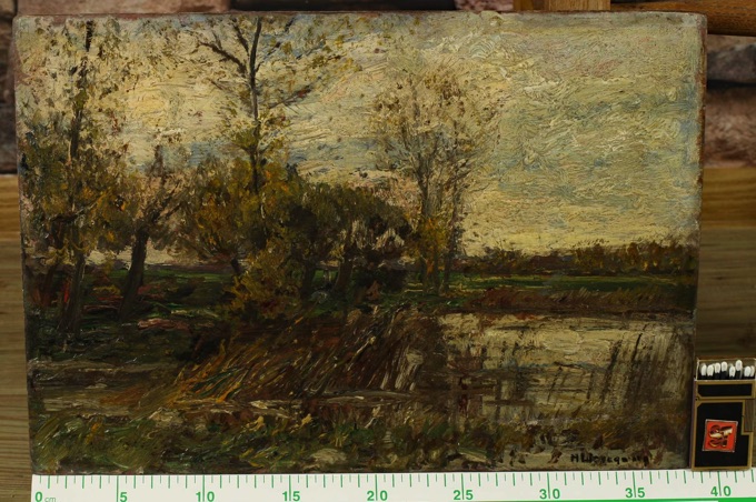 Helmuth Liesegang 1858-1945 antikes Ölgemälde Landschaft Kleve Impressionist