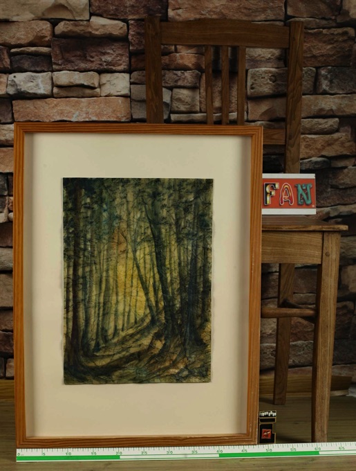 Helmut Volland Knitter Aquarell Hochwald 1980