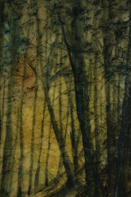 Helmut Volland Knitter Aquarell Hochwald 1980