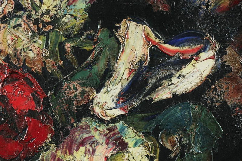 Henry D Anty Ölgemälde Stillleben fleurs