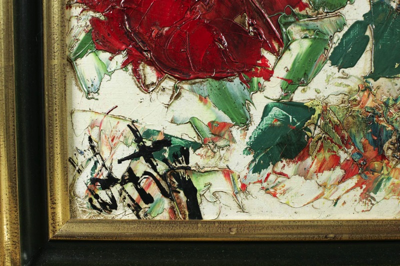 Henry D Anty Ölgemälde Stillleben fleurs