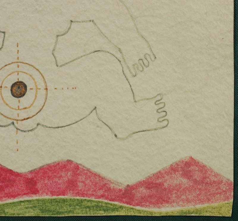 Herbert Schneider Aquarell Schießscheibe Schützenscheibe Erotik