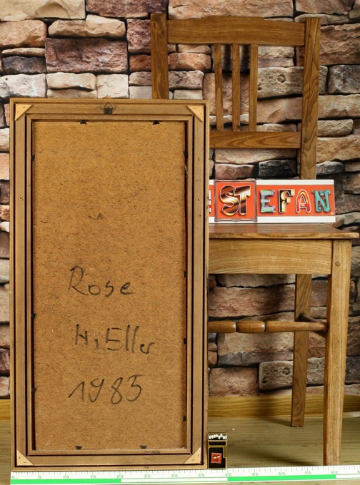 Hermann Eller Ölgemälde Rose 1983