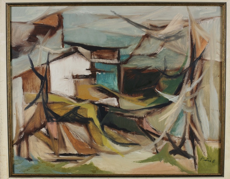 Hermann Haindl Dorf abstrakt BBK