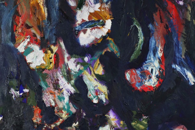 Herwig Rumpl 1975 2012 Grossformat Ölgemälde 110 100cm abstrakt von 2005