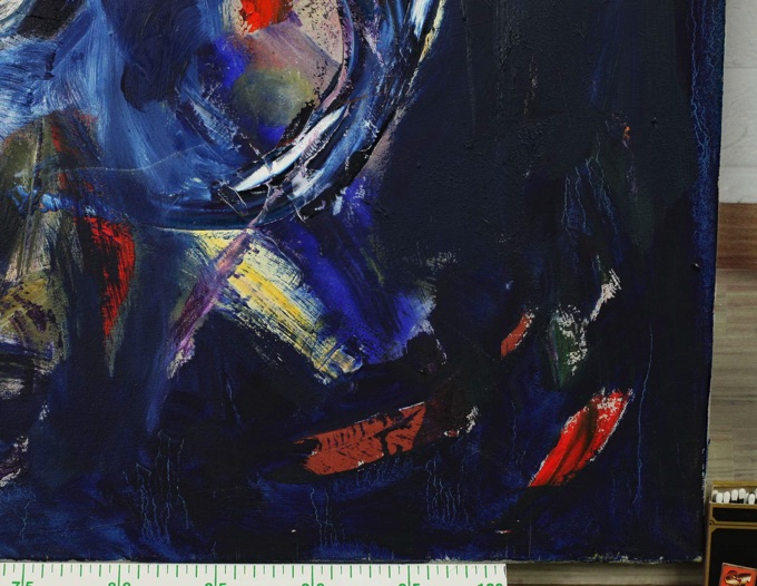 Herwig Rumpl 1975 2012 Grossformat Ölgemälde 110 100cm abstrakt von 2005