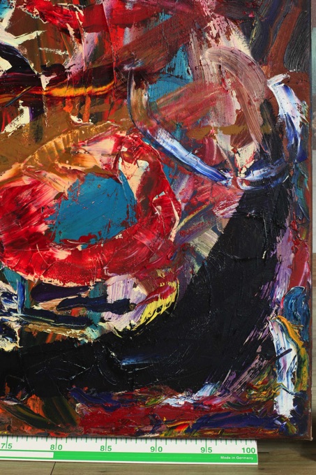 Herwig Rumpl 1975 2012 Grossformat Ölgemälde 120 105cm abstrakt von 2005