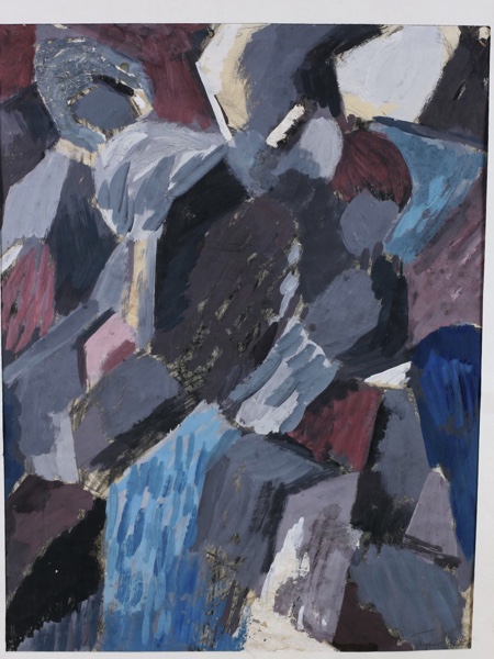 Heymo Bach Ölgemälde Komposition 1960