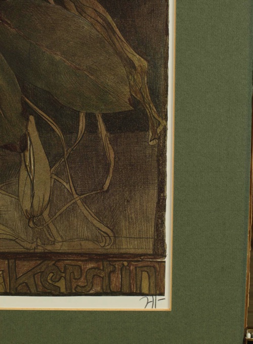 Horst Janssen Grafik Offset Kerstin handsigniert