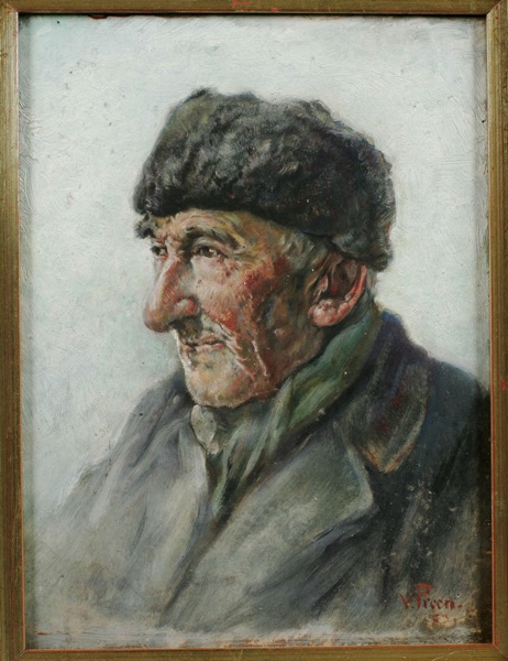 Hugo von Preen antikes Ölgemälde Charakterkopf Genre Portrait Mann