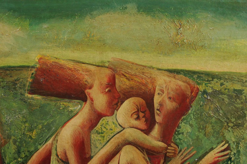 Igor Kulik Koulik Ölgemälde Blinde Kuh Spiel 1990 Surrealist