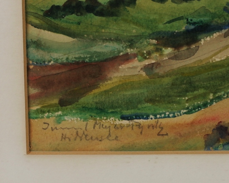 Immanuel Meyer Pyritz Aquarell älter Hiddensee Rügen