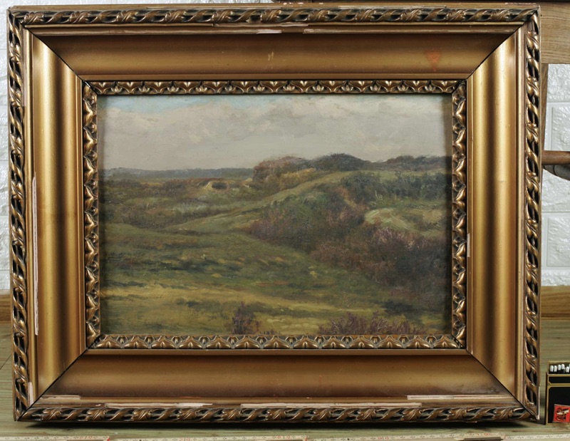 Jean Baptiste van Leemputten antikes Ölgemälde Landschaft