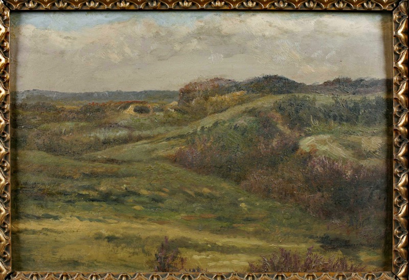 Jean Baptiste van Leemputten antikes Ölgemälde Landschaft
