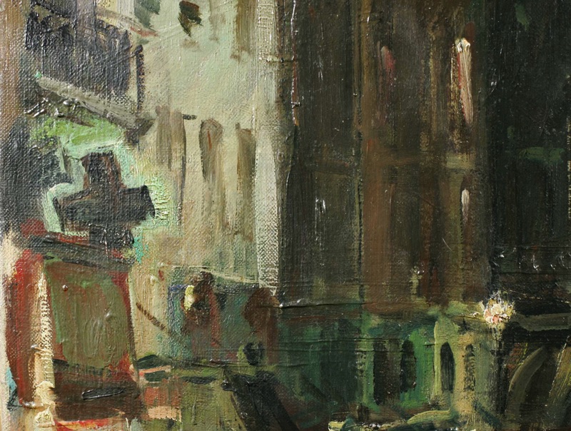 Jean Germain Jacob Ölgemälde antik Paris rue Lepic
