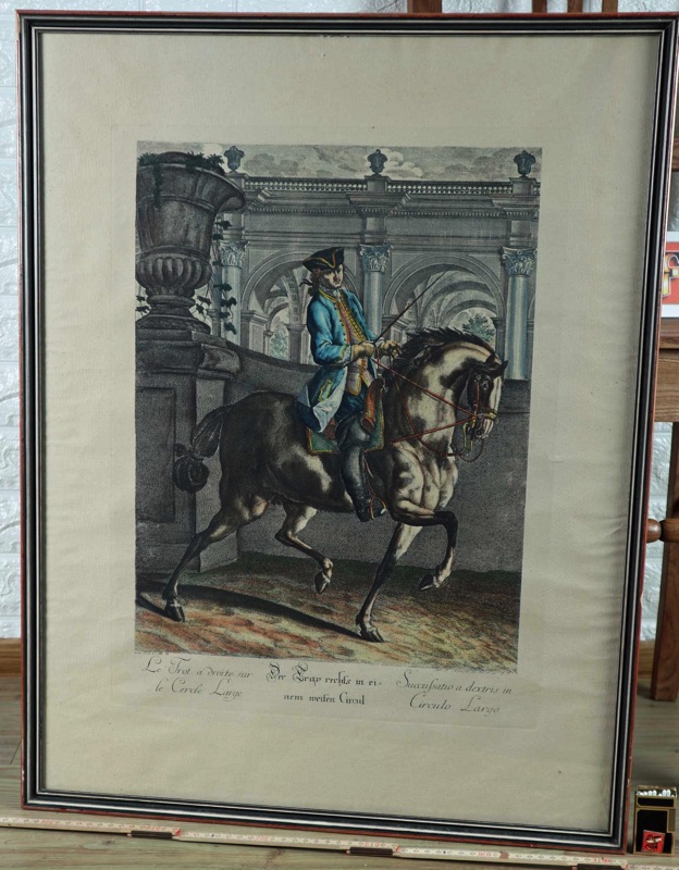 Johann Elias Ridinger Kupferstich der Trap rechts