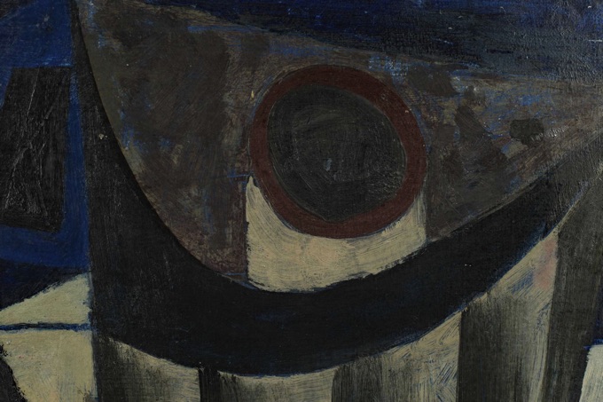 Johann Georg Geyger Ölgemälde 1953 Stilleben Kuchenform