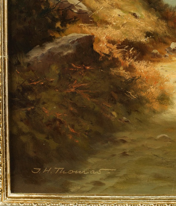 Joseph Heinrich Thomas älteres Ölgemälde Matterhorn