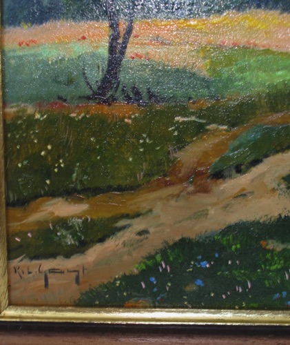 K L Gast Ölgemälde Landschaft Sommer
