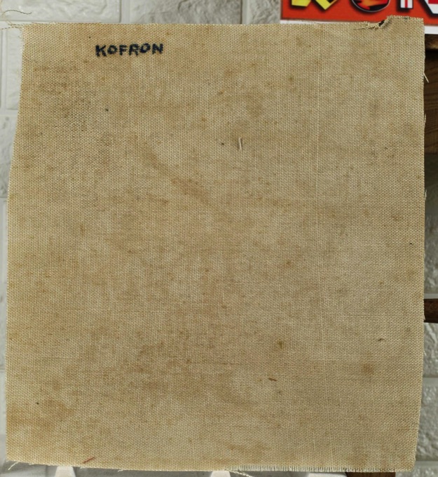 KOFRON antikes Ölgemälde Hexe Kopf Totentanz