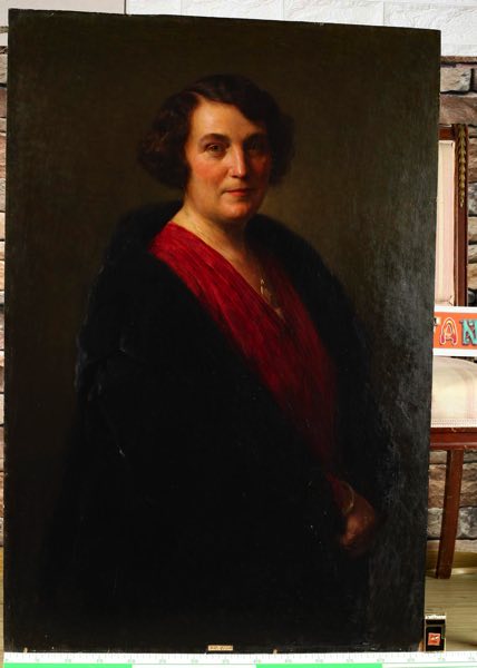 Karl Friedrich Gsur Ölgemälde antik 1930 Portrait Frau