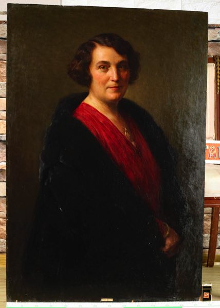 Karl Friedrich Gsur Ölgemälde antik 1930 Portrait Frau