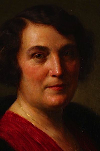 Karl Friedrich Gsur Ölgemälde antik 1930 Portrait Frau