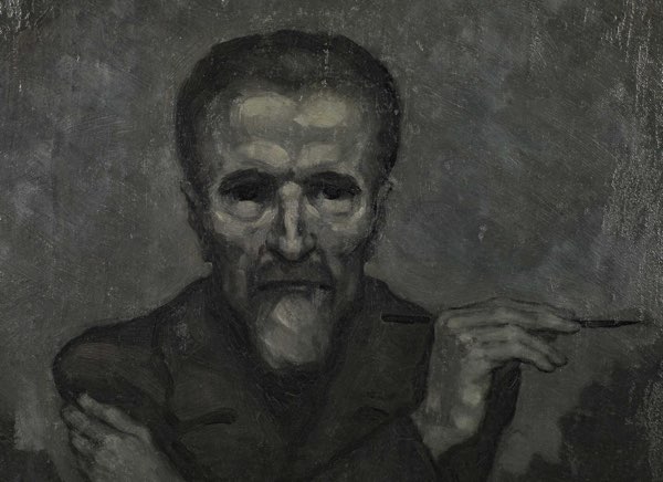 Kofron Ölgemälde antik Selbstportrait