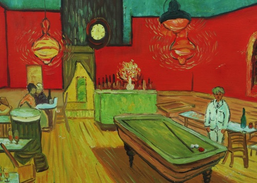 Kopie Van Gogh Ölgemälde das Nachtcafe