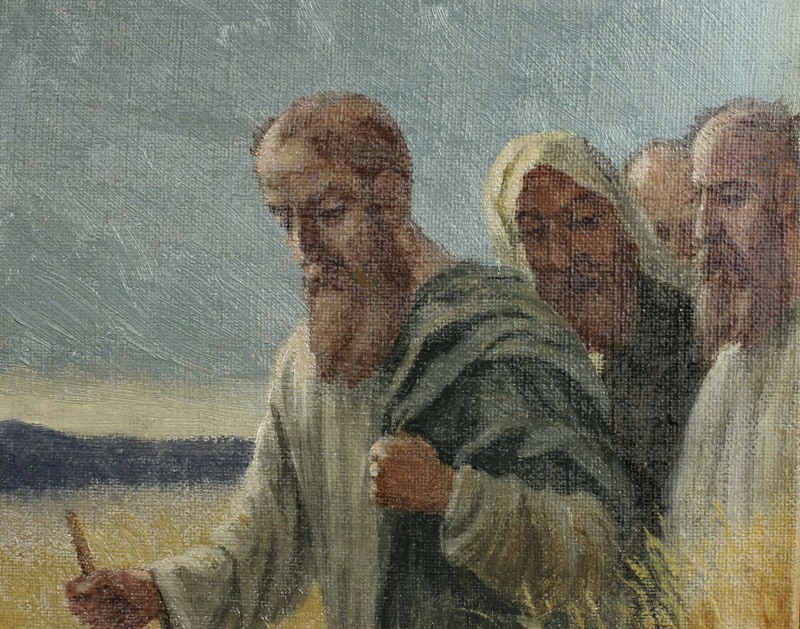 Kopie nach Johannes Raphael Wehle Ölgemälde antik Jesus Henschl