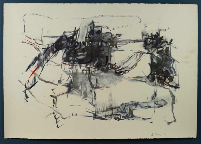 Kurt Steinel Aquarell 1990 abstrakt