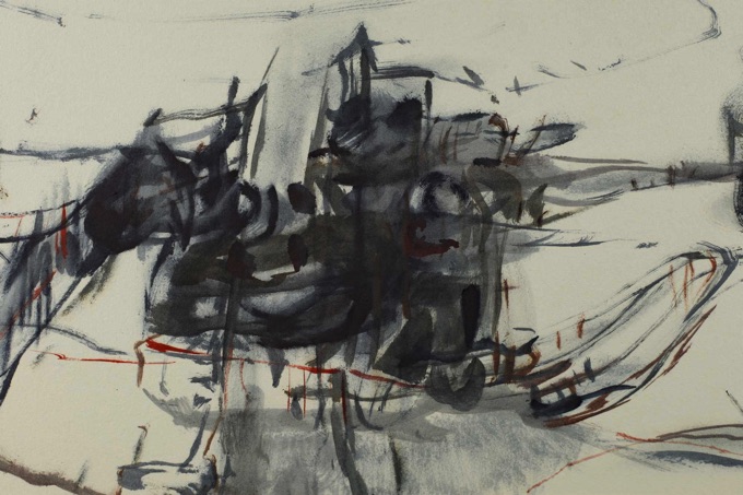 Kurt Steinel Aquarell 1990 abstrakt