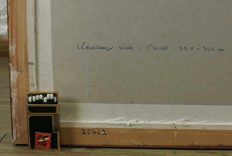 Kurt Thorandt Pastell 1971 Friedberger Warte Frankfurt am Main