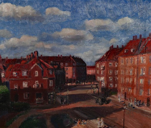 Larov Ölgemälde antik Oslo Disen 1927