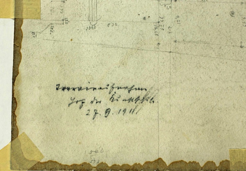 Leberecht Zeichnung antik Wald Bäume 1920