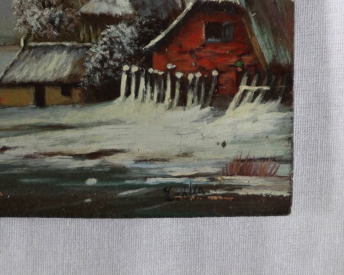 Lenka Ölgemälde Eisvergnügen