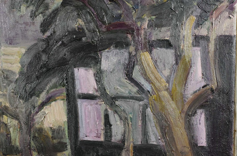 Lothar Gemmel Ölgemälde Landschaft Garten abstrakt