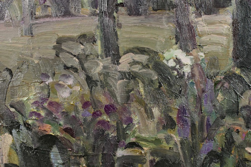 Lothar Gemmel Ölgemälde Landschaft Garten abstrakt