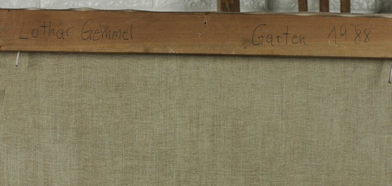 Lothar Gemmel Ölgemälde Landschaft Garten abstrakt